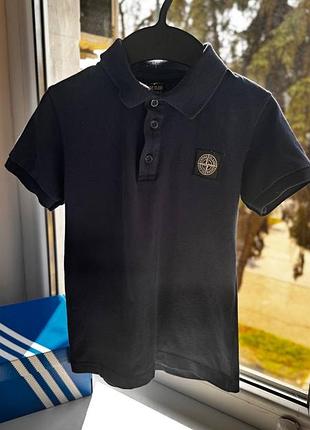 Футболка-поло  stone island💙