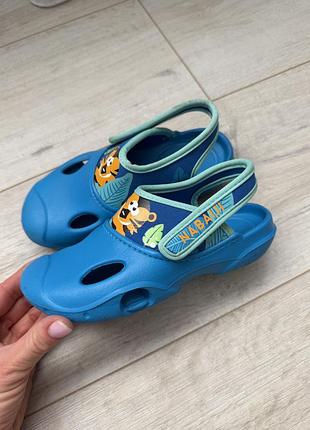 Дитячі крокси/ сабо для басейну/ босоніжки для пляжу/ crocs/ 28-29 розмір