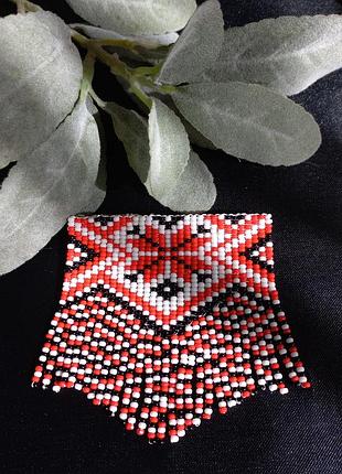 Брошка  котильйон з бісеру