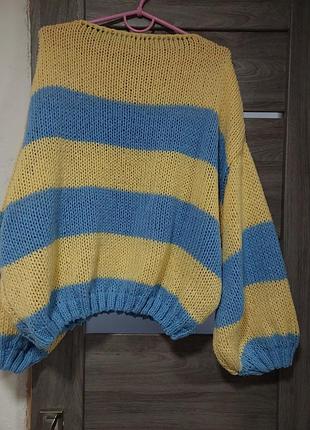 Свитер вязаный оверсайз 4