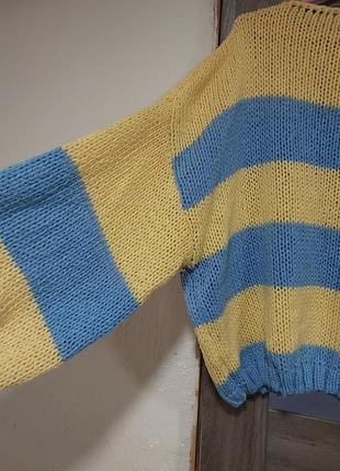 Свитер вязаный оверсайз 2