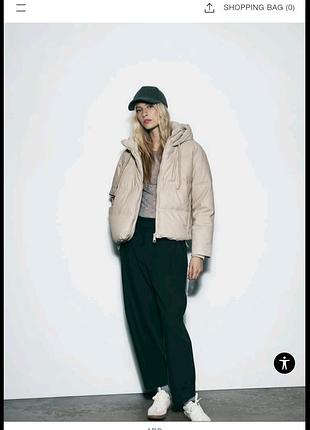 Зимова тепла куртка zara