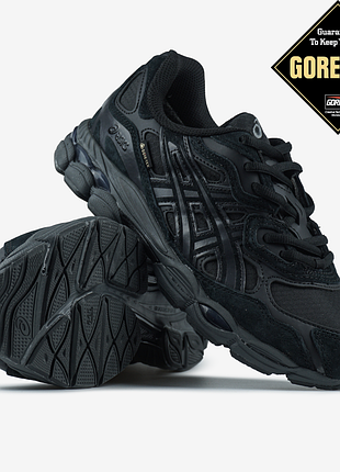 Кроссовки asics gel-nyc triple black gore-tex  💧 влагозащита/термо ❄️  арт 5029