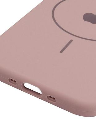 Чохол silicone case full protective (aa) v2 with magsafe для apple iphone 17 pro (6.3") рожевий / pink sand 5