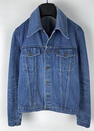 Жіноча джинсова куртка джинсівка з нагрудними кишенями levis orange tab розмір s