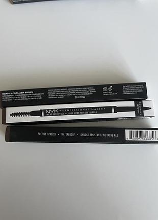 Олівець для брів nyx micro brow pencil cool ash brown 5,5