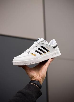 Adidas drop step white black 8