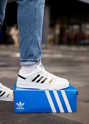 Adidas drop step white black 6