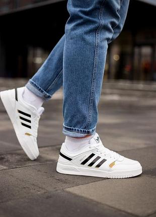 Adidas drop step white black 2