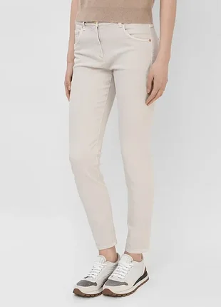 Брендовые брюки в кремовом цвете massimo dutti