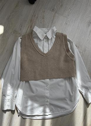 Сорочка з жилеткою zara 140 см