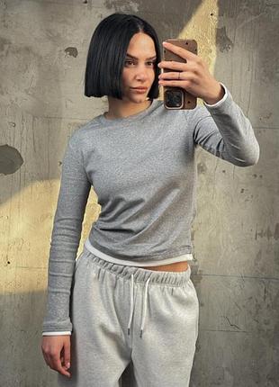 Лонгслив grey