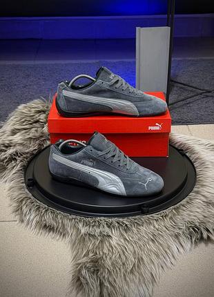 Кеды на низкой подошве p. speedcat натуральная замша
