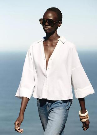 Сорочка zara льон