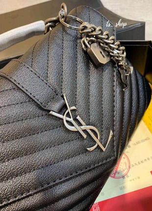 Женская модная кожаная сумка кросс-боди на цепочке в стиле ysl4 фото