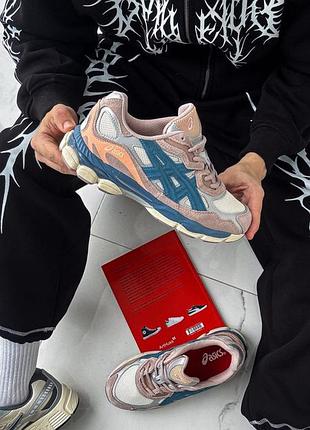 Кроссовки asics gel nyc pink/blue