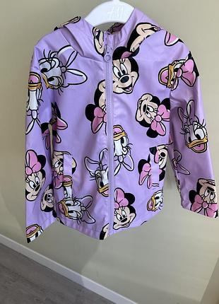 Легка куртка-вітровка з капюшоном minnie mouse