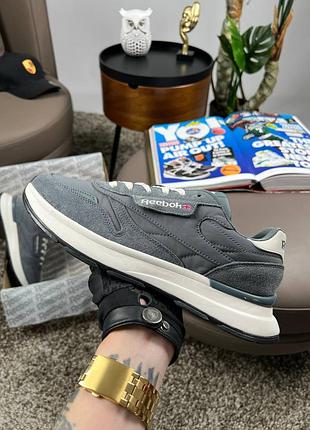 Reebok classic dark grey white