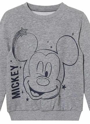 Свитшот с начесом для мальчика disney mickey mouse 457069 110-116 см (4-6 years) серый