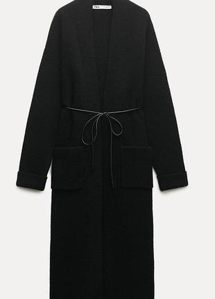 Пальто zara кардиган вовна