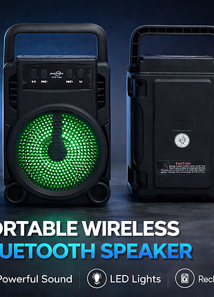 Бездротова портативна колонка gts-1360 dual 3"о+