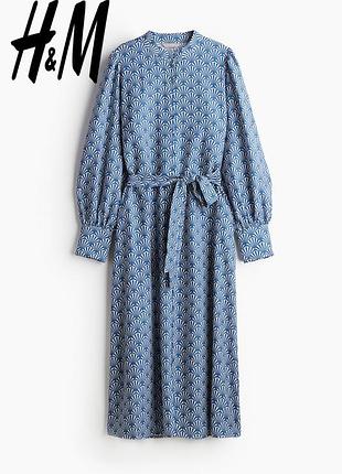 Новое платье миди h&amp;m xl/ l новое платье рубашка, на длинный рукав