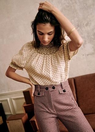 Sezane dalton blouse льняна блуза