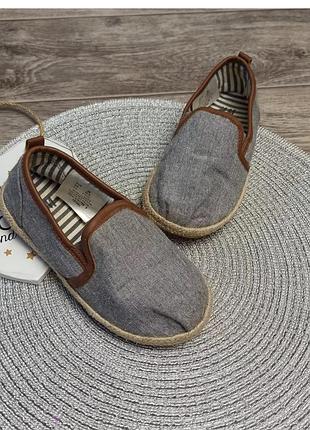 Текстильные слипоны, мокасины, эспадрильи h&amp;m 10.5 (28) размер