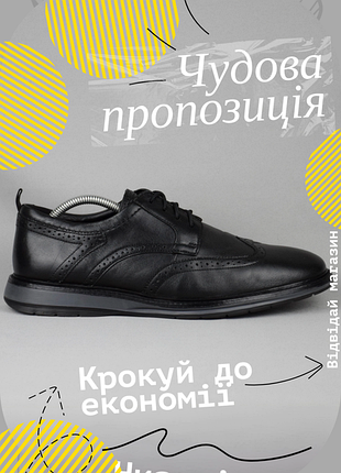Туфли мужские clarks chantry wing дерби броги черные кожаные обувь классическая 43-44 р/28.5 см ecco loake rockport geox timeberland rieker