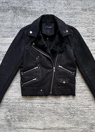 The kooples faux-fur jacket avant garde дубльонка куртка