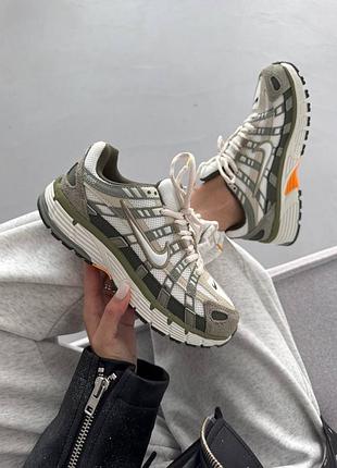 👟 кроссовки женские nike p-6000 light army cargo khaki premium/наложка bs👟