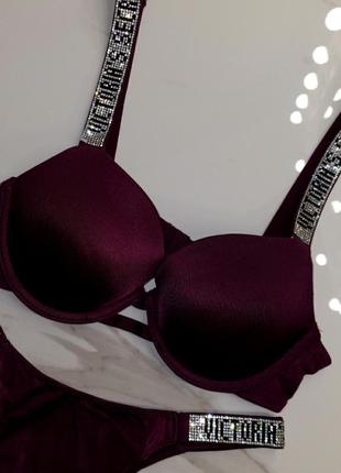 Комплект белья стразы victoria's secret