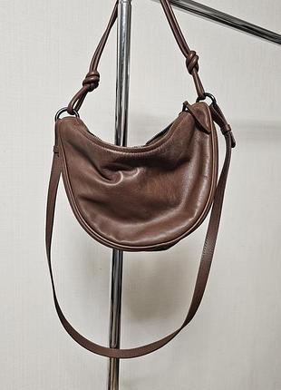 Кожаная сумка, massimo dutti