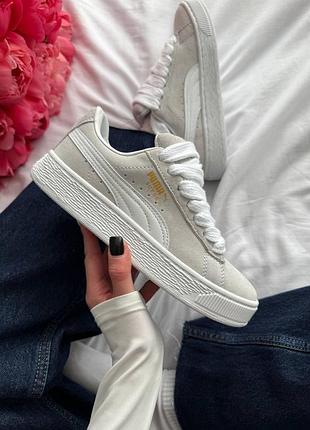 Puma suede xl light grey