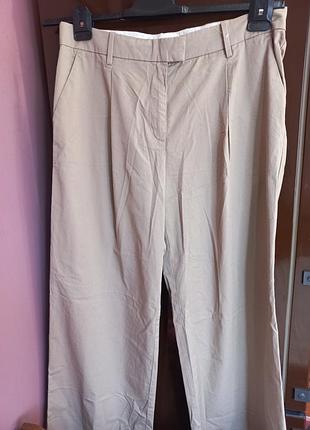 Бавовняні брюки палаццо