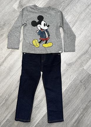 Джинсы river island и лонгслив gap на мальчика 3-4года