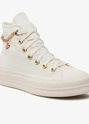 Оригинальные высокие кеды converse ctas lift hi platform на платформе