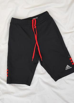 Дитячі шорти з логотипом adidas climalite response велосипедки зі смужками