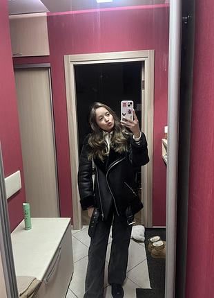 Дублянка жіноча чорна zara xs