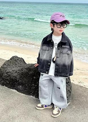 Джинсова куртка оверсайз