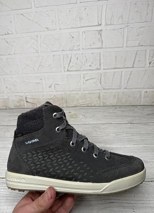 Женские зимние полуботинки lowa tori gtx gore-tex шерсть и мех