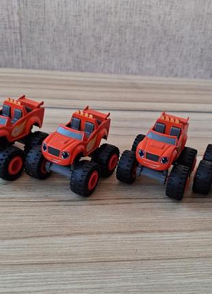 Металеві машинки блиск і чудо машинки blaze & the monster machines