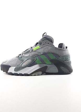 Adidas streetball серые с салатовым