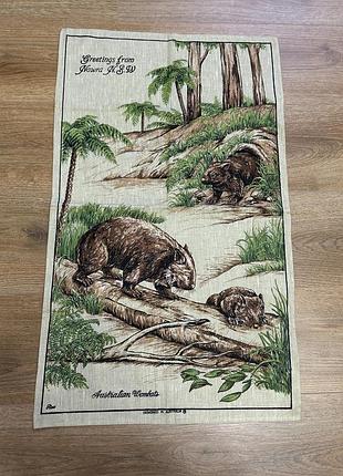Вінтажний рушник із льоном,австралія