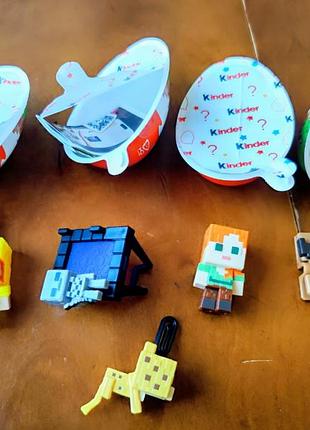 Майнкрафт kinder joy minecraft киндер джой 5 фигурок.