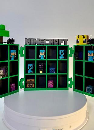 Поличка для фігурок minecraft із kinder joy майнкрафт 3
