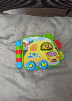 Інтерактивна книжка  з історіями, музикою та світлом vtech toot toot drivers cars big day