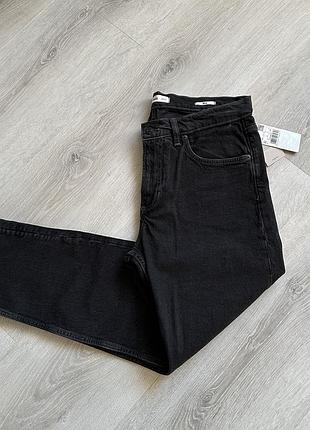 Мужские джинсы mango ben tapered-fit, новые черные джинсы манго