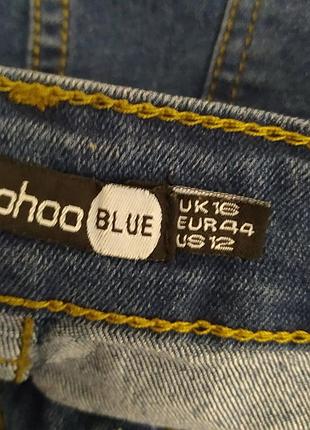 Рваные стретчевые джинсы большого размера, батал, boohoo. 9