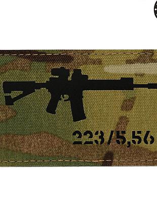 M-tac нашивка ar-15 .223/5,56 laser cut multicam/black